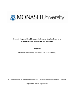 Spatial Propagation Characteristics and Mechanisms of a Nonpenetrated Flaw in Brittle Materials