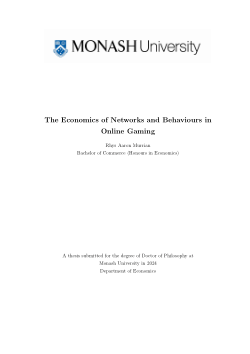 The Economics of Networks and Behaviours in Online Gaming
