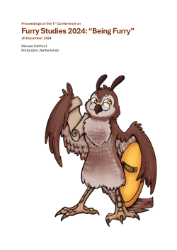 Proceedings of the 1st Conference on Furry Studies