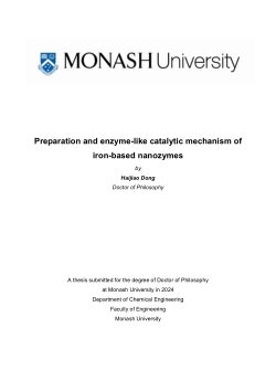 Preparation and enzyme-like catalytic mechanism of iron-based nanozymes