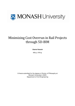 Minimizing Cost Overrun in Rail Projects through 5D-BIM