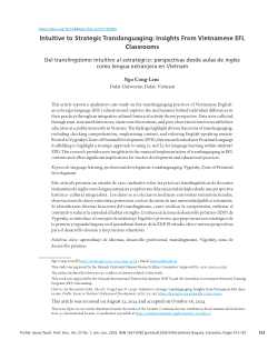 Intuitive to Strategic Translanguaging: Insights From Vietnamese EFL Classrooms