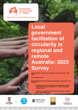 Local government facilitation of circularity in regional and remote Australia: 2023 Survey