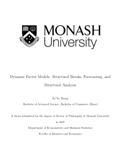 Dynamic Factor Models: Structural Breaks, Forecasting, and Structural Analysis