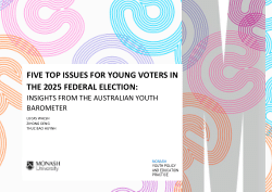 Five top issues for young voters in the 2025 federal election