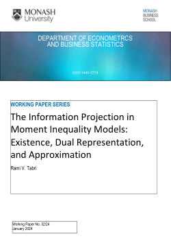 The Information Projection in Moment Inequality Models: Existence, Dual Representation, and Approximation