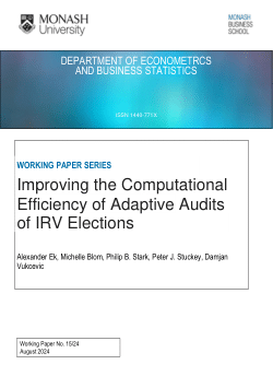 Improving the Computational Efficiency of Adaptive Audits of IRV Elections
