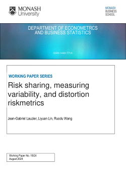 Risk Sharing, Measuring Variability, and Distortion Riskmetrics