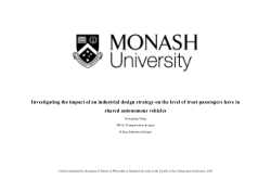 Investigating the impact of an industrial design strategy on the level of trust passengers have in shared autonomous vehicles