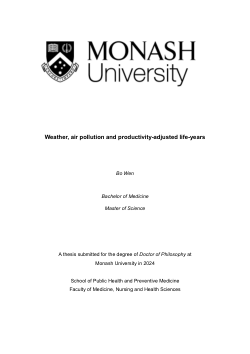 Weather, air pollution and productivity-adjusted life-years