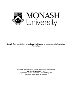 Graph Representation Learning with Missing or Incomplete Information