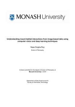 Understanding insect-habitat interactions from image-based data using computer vision and deep learning techniques