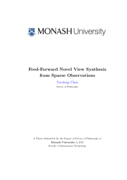 Feed-Forward Novel View Synthesis from Sparse Observations