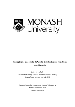 Interrogating the development of the Australian Curriculum Civics and Citizenship: an assemblage study
