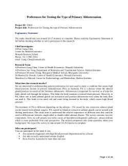 Preferences for Subtyping Primary Aldosteronism: a Discrete Choice Experiment - Supplementary Material