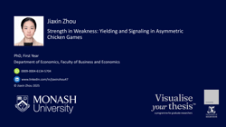 Strength in Weakness: Yielding and Signaling in Asymmetric Chicken Games