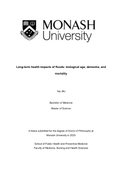 Long-term health impacts of floods: biological age, dementia, and mortality