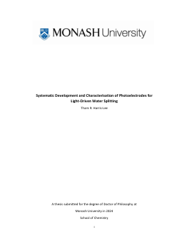 Systematic Development and Characterisation of Photoelectrodes for Light-Driven Water Splitting