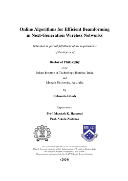 Online Algorithms for Efficient Beamforming in Next-Generation Wireless Networks