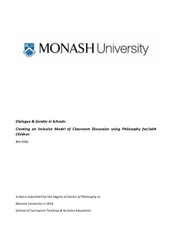 Dialogue & Gender in Schools: Creating an Inclusive Model of Classroom Discussion using Philosophy for/with Children