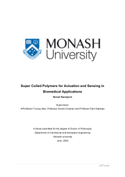 Super Coiled Polymers for Actuation and Sensing in Biomedical Applications