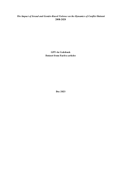 <b>Conflict-related Sexual and Gender-Based Violence GPT-4o Codebook</b>