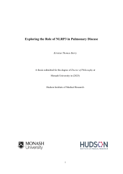 Exploring the Role of NLRP3 in Pulmonary Disease