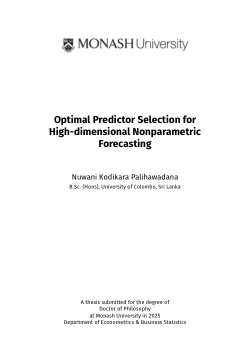 Optimal Predictor Selection for High-dimensional Nonparametric Forecasting
