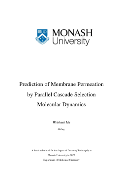 Prediction of Membrane Permeation by Parallel Cascade Selection Molecular Dynamics