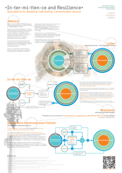 Intermittence and Resilience: Speculations for designing "self-healing" communication devices