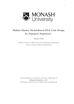 Hidden Markov model-based DNA code design for nanopore sequencers