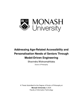 Addressing Age-Related Accessibility and Personalisation Needs of Seniors Through Model-Driven Engineering
