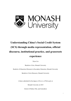 Understanding China's Social Credit System (SCS) through media representation, official discourse, institutional practice, and grassroots experience