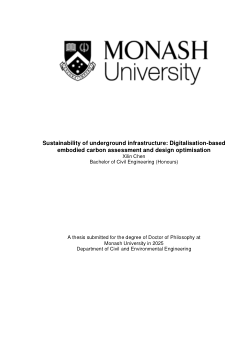 Sustainability of underground infrastructure: Digitalisation-based embodied carbon assessment and design optimisation