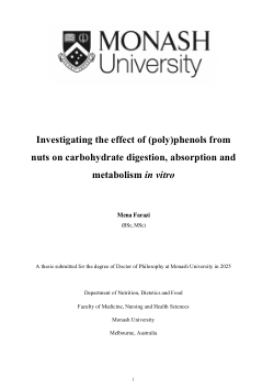 Investigating the effect of (poly)phenols from  nuts on carbohydrate digestion, absorption and  metabolism in vitro