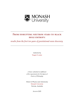 From disrupting neutron stars to black hole entropy: results from the first ten years of gravitational-wave discovery