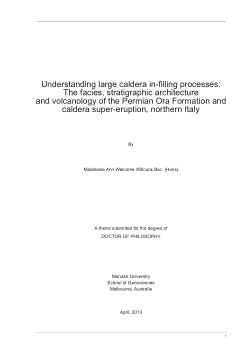 Understanding large caldera in-filling processes: the facies, stratigraphic architecture and volcanology of the Permian Ora Formation and caldera super-eruption, northern Italy