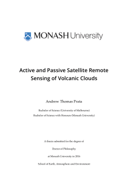 Active and Passive Satellite Remote Sensing of Volcanic Clouds