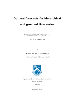 Optimal forecasts for hierarchical and grouped time series