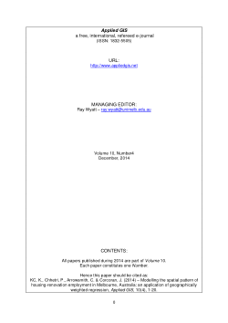 Modelling the spatial pattern of housing-renovation employment in Melbourne, Australia: an application of geographically weighted regression
