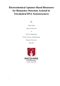 Electrochemical aptamer-based biosensors for biomarker detection assisted by tetrahedral DNA nanostructures