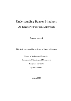 Understanding Banner Blindness: An Executive Functions Approach