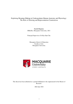 Exploring meaning-making in undergraduate human anatomy and physiology: the role of drawing and representation construction