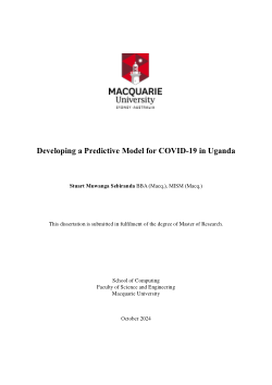 Developing a predictive model for COVID-19 in Uganda