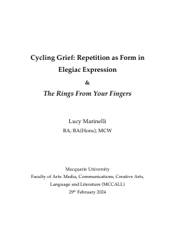 Cycling Grief: Repetition as Form in Elegiac Expression & The Rings From Your Fingers