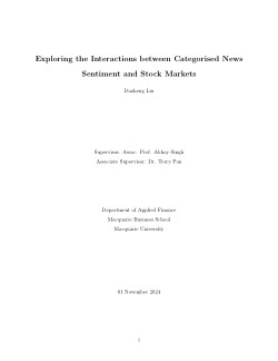 Exploring the interactions between categorised news sentiment and stock markets
