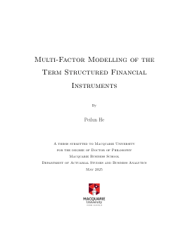Multi-factor modelling of the term structured financial instruments