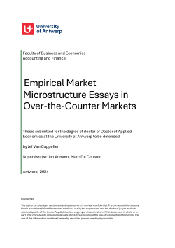 Empirical market microstructure essays in over-the-counter markets