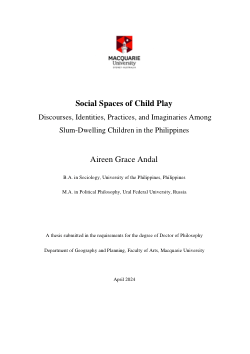 Social spaces of child play: discourses, identities, practices, and imaginaries among slum-dwelling children in the Philippines
