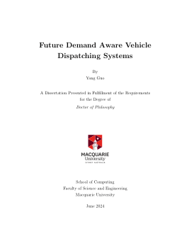Future Demand Aware Vehicle Dispatching Systems